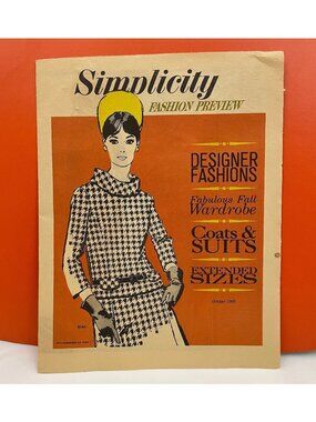 Vintage Simplicity Fashion preview, October 1965, fall patterns booklet, for 1
